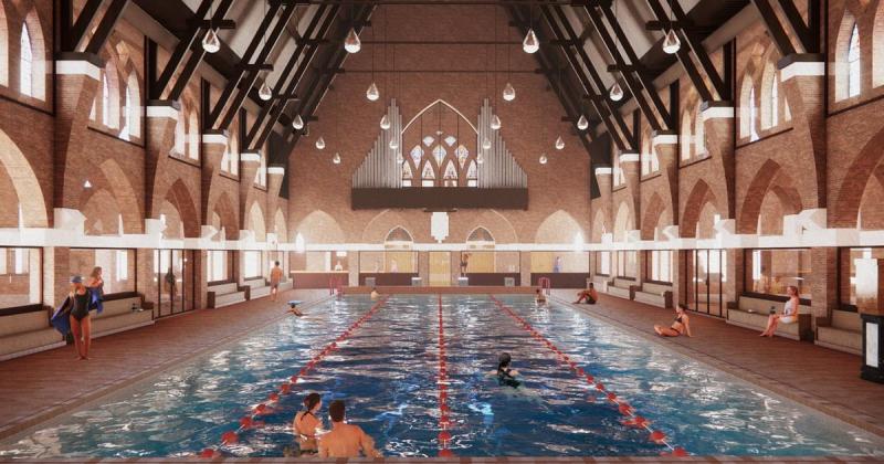 **Szenteltvíz Projekt: Templomból Uszoda – A Különleges Átalakulás**

A Szenteltvíz Projekt egy izgalmas kezdeményezés, amely a templomi környezetet átformálva egy új, közösségi teret hoz létre. Az elképzelés lényege, hogy a tradicionális vallási helyszín