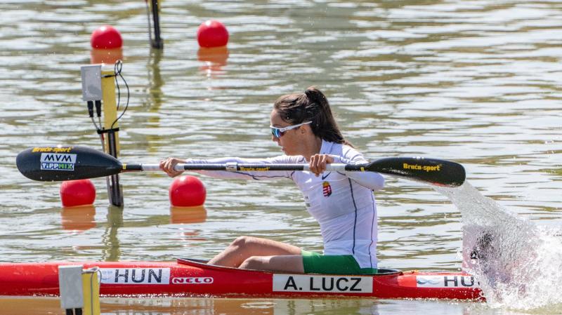 Lucz Anna kiemelkedő teljesítménnyel Európa-bajnoki címet szerzett 200 méteren a kajak-kenu Európa-bajnokságon | M4 Sport